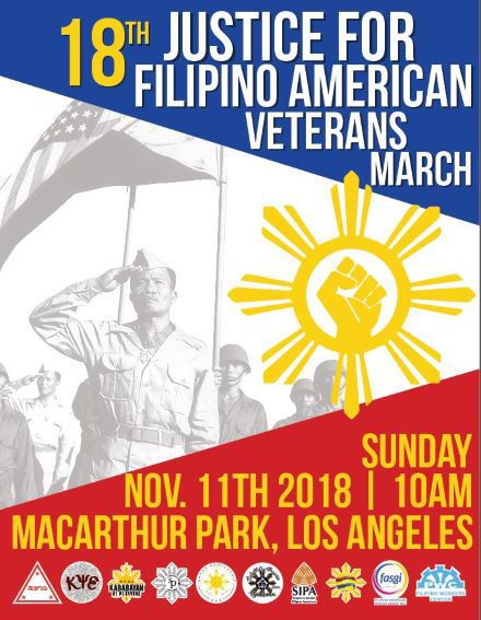 18th Annual Justice for Filipino American Veterans (JFAV) March